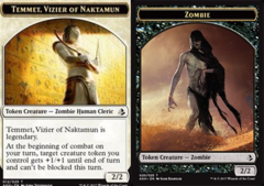 Temmet, Vizier of Naktamun (012) // Zombie (020) Double-Sided Token